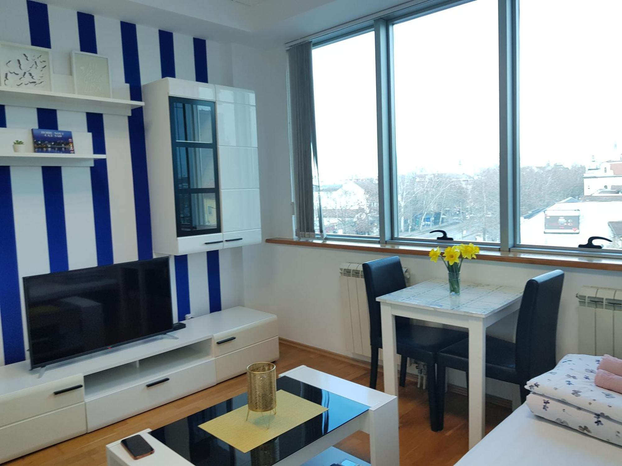 Central Apartment With 24-7 Building Security Новий Сад Екстер'єр фото
